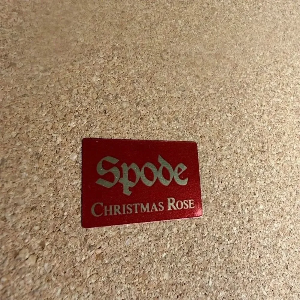 Set of 6 Spode Christmas Rose Cork & Acrylic Finish 12x9 Placemats Made England